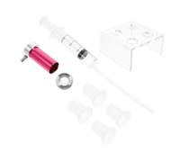 Zerodeko Moule à Rouge à Lèvres DIY 7 Pièces en Aluminium Support 4 Trous 4 Embouts Silicone Beauté Anneau de Démoulage pour Fabrication Maison de Crème à Lèvres