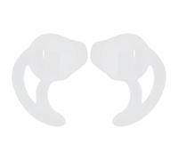 Zerodeko Moule Auriculaire en Silicone Blanc de Nageoire pour Écouteurs Tubulaires Acoustiques, Confortable et Sécurisé, pour Exercices Vigoureux, 1 Paire