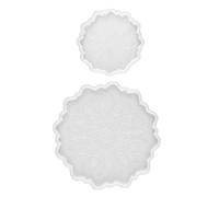 Zerodeko Moule en Silicone Facile à Utiliser et Sûr 2pcs Tournesol pour Dessous de Verre pour Présents Faits Main et Bricolage Créatif
