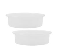 Zerodeko Moule en Silicone Rond 2pcs pour Résine Époxy, Facile à Démouler et Résistant à Haute Température, pour sous-Verres Faits Maison et Décoration Intérieure DIY