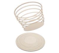 Zerodeko Moules à Poterie en Bois pour Modelage et Découpe D’Argile, Kit 2 Pièces Guide de Découpe Circulaire Concentrique, Outils de Formage de Plaques Céramiques pour Atelier