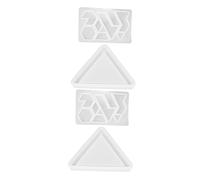 Zerodeko Moules en Silicone Facile à Nettoyer Matériel 2 Sets pour Puzzle Réutilisable, Couleur Blanc, pour Garçon et Filles et Loisirs Créatifs