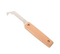 Zerodeko Nettoyant pour Rainures de Portières de Voiture Grattoir de Guide de Porte Acier Inoxydable et Bois Beige pour Portes D’ascenseur Techniciens et Ingénieurs Ascensoristes
