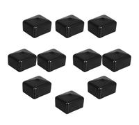 Zerodeko Noir Manchon de Poignée de Vanne 10 Pièces Antidérapant en PVC | Profil Fin, Installation par Pression, Souple et Garde Sa Forme, pour Poignée de Vanne et Ball Valve