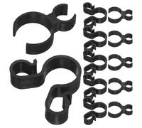 Zerodeko Noire Pince à Bouteille de Vin en Plastique 20 Pièces | Accessoire Réutilisable pour Service de Banquet, Fixation Facile, Prévention des Éclaboussures, Usage Familial