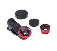 Zerodeko Objectif de Caméra de Smartphone Clip en Alliage D'aluminium et Verre, Objectif Fisheye et Macro, Résistant à l'huile, Réduit Les Reflets pour Téléphone et Tablette