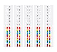 Zerodeko Onglets Alphabétiques Adhésifs Pratiques en Pet, 30 Feuilles Résistantes aux Rayures, pour Cahier Maternelle et Marquage de Page