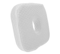 Zerodeko Oreiller pour Piercing D’Oreille en Mousse à Mémoire de Forme avec Trou Coussin Blanc Ergonomique pour Dormir Côté Protection du Lobe Hygiénique et Facile à Nettoyer Soin