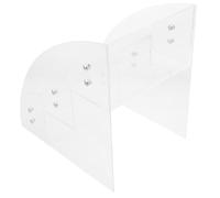 Zerodeko Organisateur de Maquillage Acrylique Transparent à Boîte de Rangement Cosmétique Claire pour Soins de Peau et Masques Faciaux pour Bureau ou Comptoir de Salle de Bain