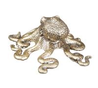 Zerodeko Ornement en Laiton de Pieuvre Miniaturisée, Décoration de Bureau Compacte et Rétro, Statuette Décorative Océanique pour Intérieur et Accessoires Décoratifs de Maison, Sculpture