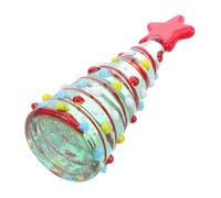 Zerodeko Ornements d'arbre de Noël vitré Figurine de Sapin de Noël Arbre en Cristal de Table Ornement des Arbres Miniatures Figurine d'arbre en Cristal Un Verre Vert