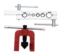 Zerodeko Outil à Évaser Robuste en Acier Allié, Cône Excentrique 45 Degrés | Maintenance de Climatisation et Réfrigérateurs, Tube Cuivre et Aluminium, Poignée D’avance Large, Rouge