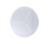 Zerodeko Outil de Centrage pour Tourneur sur Bois en Acrylique Blanc, Compas de Dessin Circulaire Épais, Règle Ronde pour Travail du Bois et Bricolage DIY