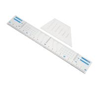 Zerodeko Outil de dessin de portée musicale en plastique léger, règle à lignes parallèles, 1 set, pour création de grilles, enseignants, école