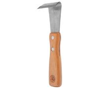 Zerodeko Outil Manuel D'écorçage pour Arbres Fruitiers avec Manche en Bois Ergonomique en Acier Inoxydable, pour Jardin et Verger, Réduit la Fatigue Lors Travail
