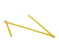 Zerodeko Outils de mesure de menuiserie, règle en bois pliable, 1 mètre, 6-fold, rivets robustes, graduations métriques précises, pour charpentier et travail du bois