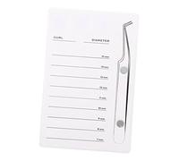 Zerodeko Palette Magnétique Acrylique pour Extension de Cils Plateau Individuel Léger et Portable avec Échelle Support Pratique pour Collage et Pose de Faux Cils pour Salon de Beauté et