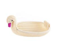 Zerodeko Panier à Jouets pour Garçon Fille Imitation Rotin Tressé Boîte de Rangement pour Articles de Toilette Organiseur de Bureau Facile Utilisation Couleur Aléatoire