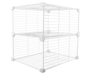 Zerodeko Panier de Séparation pour Congélateur Vertical en Fil Métallique Séparateurs pour Congélateur Inférieur 30X37X36 CM Organisateur D’Étagère de Réfrigérateur Bac de Rangement