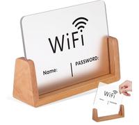 Zerodeko Panneau D'affichage Wifi Élégant en Acrylique Stable, Wall Art pour Afficher Nom du Wifi et Mot de Passe Chambre ou Bureau