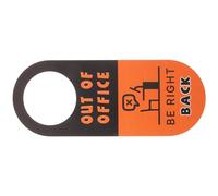 Zerodeko Panneau de Porte Double Face Étiquette de Poignée de Porte de Chambre en PVC pour Bureau et Hôtel Indicateur de Présence ou Absence