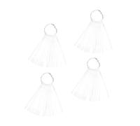 Zerodeko Panneaux D'affichage Pratique en Plastique pour Ongles 150 Pièces Forme Éventail pour Comparaison de Couleur et Utilisation Professionnelle en Salon