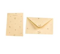 Zerodeko Papier à Lettres à Motifs Fleuris Vintage 20 Pièces Kit pour Correspondance Romantique Saint-Valentin Papier Qualité Bureau Ensemble pour Écriture de Lettres et Vœux