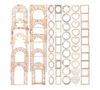 Zerodeko papier de scrapbooking 60 feuilles avec bordures en dentelle pour la décoration d'articles de fond de la revue adapté aux lettres et DIY crafts