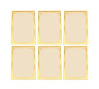 Zerodeko Papiers de Certificat Vierges et Résultat D'impression Clair Lot de 6 avec Bordure Dorée, Papier Cartonné Imprimable Design Élégant pour Certificats D'école et Événements