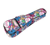 Zerodeko Paquet de Rangement Rembourré pour Ukulélé Soprano 21 Pouces, Housse Imperméable Légère Bandoulière, Adaptée aux Cours de Musique et Déplacements