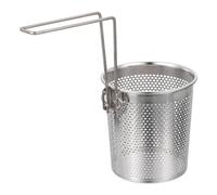 Zerodeko Passoire à Nouilles en Acier Inoxydable Pliable Poignée Amovible Panier Égouttoir Compact Cuisine Professionnelle Accessoire pour Pâtes et Nouilles Facile à Ranger