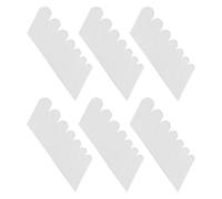 Zerodeko Patch Adhésif pour Ongles en Soie Blanche, 6 Feuilles, Protecteur Confortable et Élégant pour Manucure French, Adhère Parfaitement aux Courbes Naturelles des Ongles