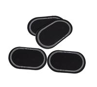Zerodeko Patch de Protection Noir pour Peau de Grosse Caisse Double Pédale, 4 Pièces en Pte pour Batterie, Accessoires Solide et Adaptés aux Kits de Batterie