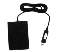 Zerodeko Pédale USB Simple Programmable en Plastique Solide Commande Pied Unique pour PC Simulateur de Contrôle Clavier Adaptée aux Jeux Usine Hôpital et Accessibilité Interface