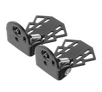 Zerodeko Pédales Arrière Pliantes en Acier Antidérapantes pour Vélo VTT et Route, Repose-Pieds Robustes Noir 2 Pièces, Accessoires Vélo pour Passager et Remplacement de Pièces