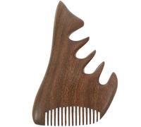 Zerodeko Peigne de Massage Bois de Santal Antistatique Peigne Large pour Massage Du Chevelu Outil Naturel pour Stimuler la Circulation et Soulager les Maux de Tête Adapté à Tous Types de