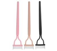 Zerodeko Peigne Séparateur de Cils en Acier Inoxydable 3 Pièces Brosse à Mascara Métallique sans Poils Outil Précis pour Démêler et Définir Cils et Sourcils Maquillage Quotidien et
