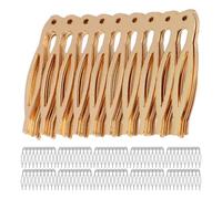 Zerodeko Peignes à Cheveux Latéraux Kit de Fabrication Unique et Solide en Alliage 20 Pièces pour DIY, Accessoires pour Cheveux de Mariée pour Femmes et Chignons