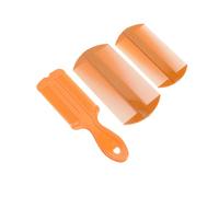 Zerodeko Peignes à Pellicules en Plastique Lot de 3 Petit Peigne Fin Double Face Antistatique pour Cuir Chevelu Sensible Usage Familial Soin Capillaire