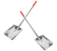 Zerodeko Pelle à Cheminée en Fer Légère et Polyvalente 2pcs Manche Long pour Nettoyage Cuisine et Ramassage de Cendres de Poêle