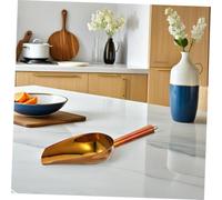 Zerodeko Pelle à Glace Inoxydable à Manche Rond Spatule Multifonction pour Glace Farine et Céréales Outil Robuste pour Usage Professionnel Cuisine