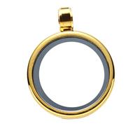 Zerodeko Pendentif Médaillon Photo Rond Acier Inoxydable Ouvrable Double Face pour Bijoux DIY Charm Photo Personnalisé pour Collier