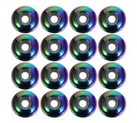 Zerodeko Perles D'espacement Anneau en Silicone 8mm en Acier Inoxydable 20 Lot de Perles et Fabrication de Bijoux pour Bracelets pour Colliers et DIY