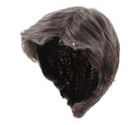Zerodeko Perruque Grise Courte Pour Hommes Postiche Synthétique Résistant Chaleur Perruque Grise Argentée Pour Halloween Et Cosplay Toupet Effet Naturel