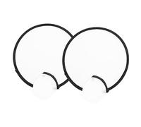 Zerodeko Petit Éventail Pliable Éventail À Main Rond Pliable Pour Décoration De Mariage 2 Pièces