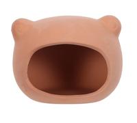 Zerodeko Petite Grotte en céramique pour Reptiles - Maison pour Grenouilles et crapauds, idéale pour Le Jardin extérieur - Abri en poterie Rouge pour Serpents, Poissons Betta, Tortues, aménagement