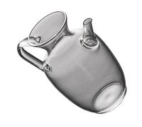 Zerodeko Petite Théière en Verre de 300ml Infuseur, Style Rétro, Facile à Remplir, Compatible Plaque Céramique Électrique, pour Thé aux Fruits et Maison