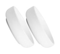 Zerodeko Petits Bols à Sauce Faciles à Nettoyer et Polyvalents en Céramique Blanche Lot de 2 lors de Célébrations ou Voyages pour Vinaigre et Condiments Réutilisable