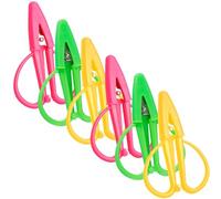 Zerodeko Petits Ciseaux de Couture avec en Silicone en Acier Inoxydable Lot de 6 Pointus et Faciles à Utiliser, pour Loisirs Créatifs et Couture