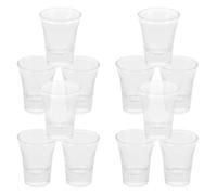 Zerodeko Petits Verres de Communion à Base Épaisse 24 Pièces en Verre 15ml | Mini Calice Transparent, Design Religieux Chic, Usage Portable, pour Eau Bénite et Condiments